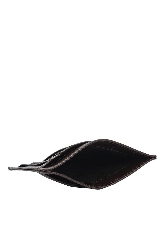 Da Milano Leather Card Holder for Men & for Women - Black - Image 4